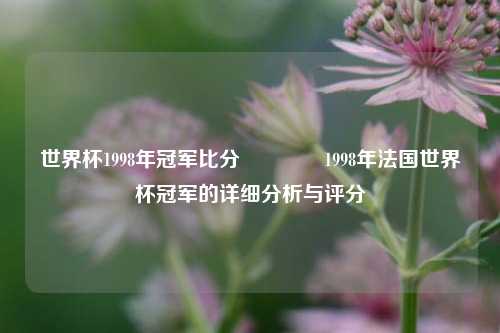 世界杯1998年冠军比分🏆1998年法国世界杯冠军的详细分析与评分