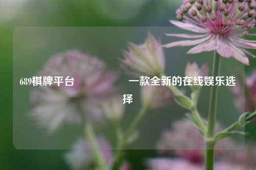 689棋牌平台🎖️一款全新的在线娱乐选择