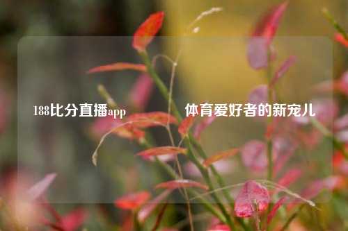 188比分直播app🏅体育爱好者的新宠儿