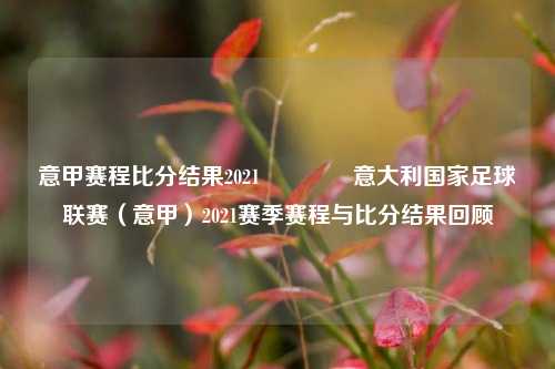 意甲赛程比分结果2021🥎意大利国家足球联赛（意甲）2021赛季赛程与比分结果回顾