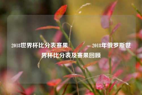 2018世界杯比分表赛果🌈2018年俄罗斯世界杯比分表及赛果回顾