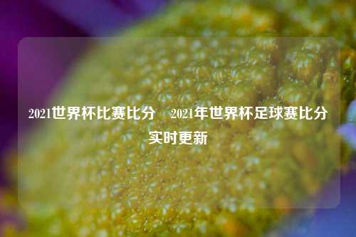 2021世界杯比赛比分⚽2021年世界杯足球赛比分实时更新