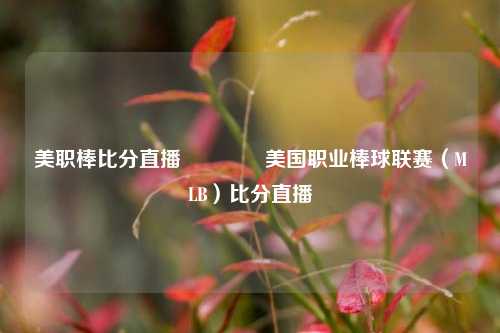 美职棒比分直播🏀美国职业棒球联赛（MLB）比分直播