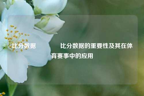 比分数据🏆比分数据的重要性及其在体育赛事中的应用