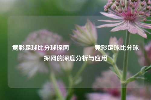 竞彩足球比分球探网🥎竞彩足球比分球探网的深度分析与应用