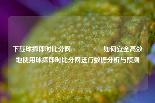 下载球探即时比分网🎖️如何安全高效地使用球探即时比分网进行数据分析与预测