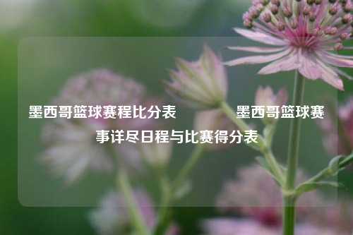 墨西哥篮球赛程比分表🥇墨西哥篮球赛事详尽日程与比赛得分表
