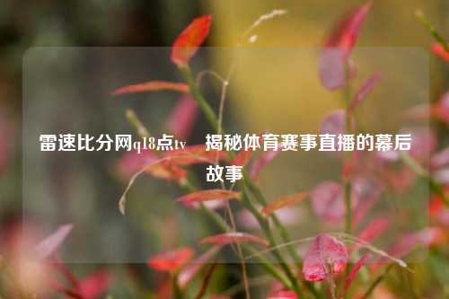雷速比分网q18点tv⚽揭秘体育赛事直播的幕后故事