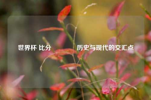 世界杯 比分🥎历史与现代的交汇点
