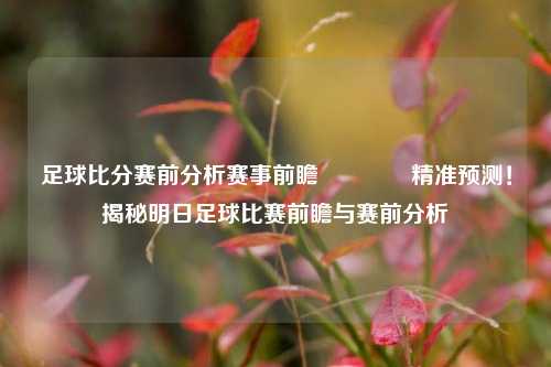 足球比分赛前分析赛事前瞻🥇精准预测！揭秘明日足球比赛前瞻与赛前分析