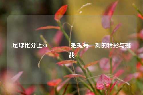 足球比分上20👍把握每一刻的精彩与挑战