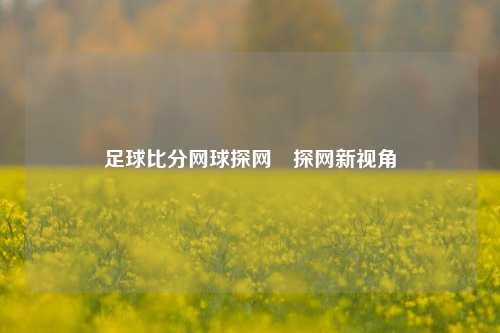 足球比分网球探网⚾探网新视角