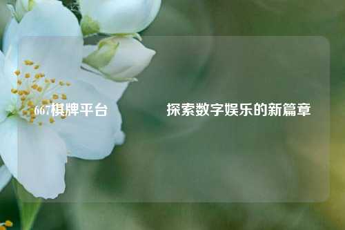 667棋牌平台👍探索数字娱乐的新篇章