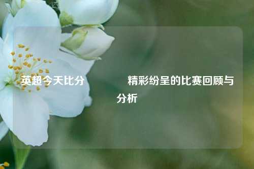 英超今天比分🥈精彩纷呈的比赛回顾与分析