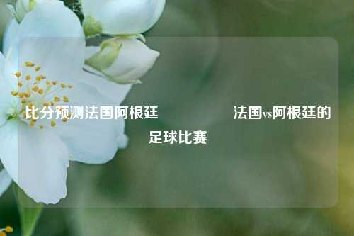 比分预测法国阿根廷🎖️法国vs阿根廷的足球比赛