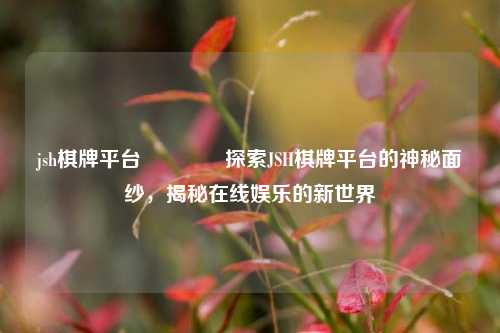 jsh棋牌平台🌈探索JSH棋牌平台的神秘面纱，揭秘在线娱乐的新世界