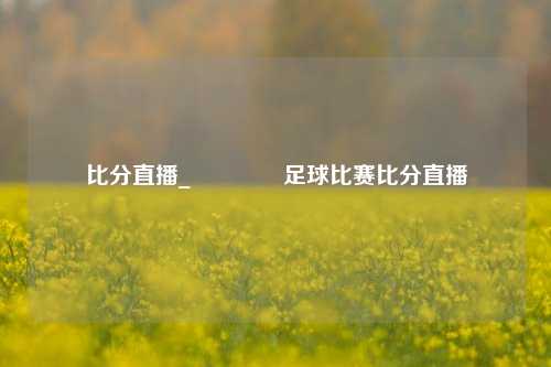 比分直播_🏆足球比赛比分直播