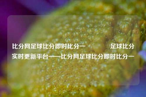 比分网足球比分即时比分一🏀足球比分实时更新平台——比分网足球比分即时比分一