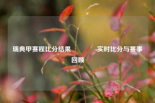 瑞典甲赛程比分结果👈实时比分与赛事回顾