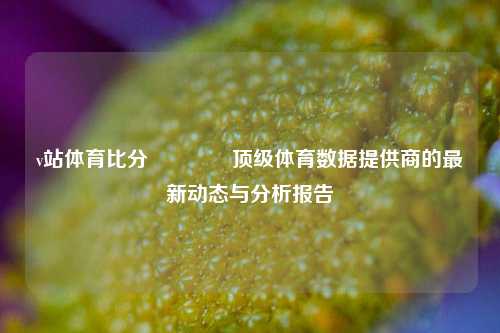 v站体育比分🥎顶级体育数据提供商的最新动态与分析报告