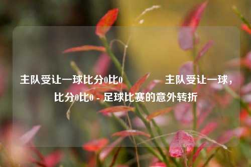 主队受让一球比分0比0🌈主队受让一球，比分0比0 - 足球比赛的意外转折